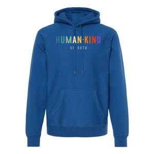 Hukind Retro 70s Design Hu Kind Be Both Cool Cool Gift Premium Hoodie