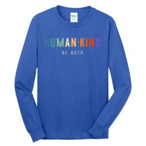 Hukind Retro 70s Design Hu Kind Be Both Cool Cool Gift Tall Long Sleeve T-Shirt