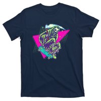 Halloween Retro 80's Skateboarding Grim Reaper T-Shirt