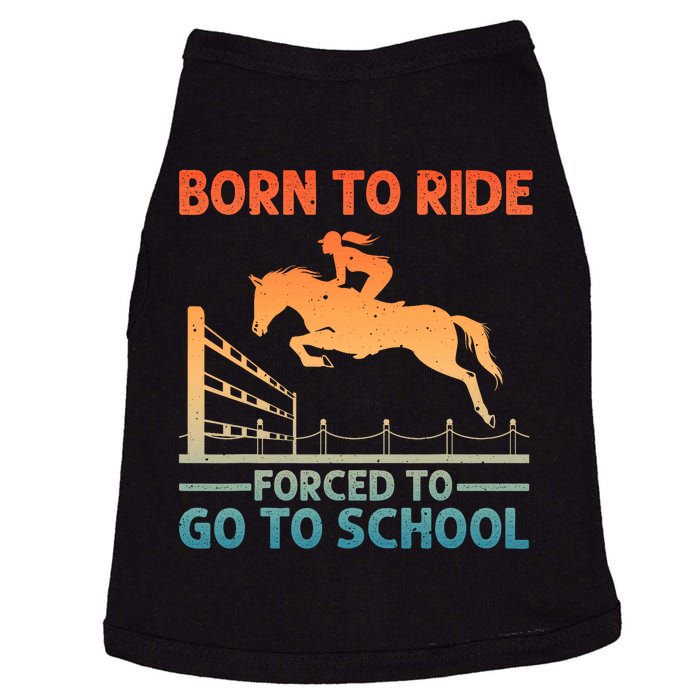 Horse Racing Art Horse Lover Equestrian Doggie Tank