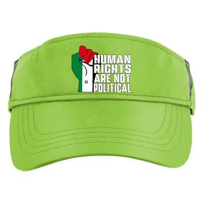 Human Rights Are Not Political Support Palestine and Gaza Adult Drive Performance Visor