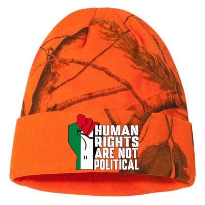 Human Rights Are Not Political Support Palestine and Gaza Kati Licensed 12" Camo Beanie