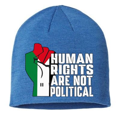 Human Rights Are Not Political Support Palestine and Gaza Sustainable Beanie