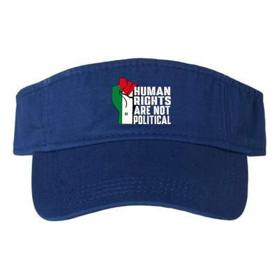 Human Rights Are Not Political Support Palestine and Gaza Valucap Bio-Washed Visor