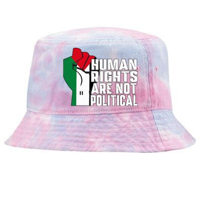 Human Rights Are Not Political Support Palestine and Gaza Tie-Dyed Bucket Hat