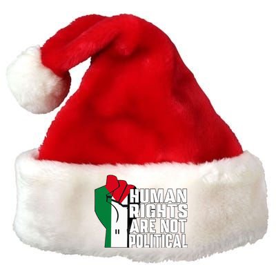 Human Rights Are Not Political Support Palestine and Gaza Premium Christmas Santa Hat