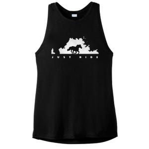 Horse Riding Apparel Horse Ladies PosiCharge Tri-Blend Wicking Tank