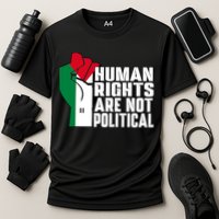 Human Rights Are Not Political Support Palestine And Gaza Cooling Performance Crew T-Shirt
