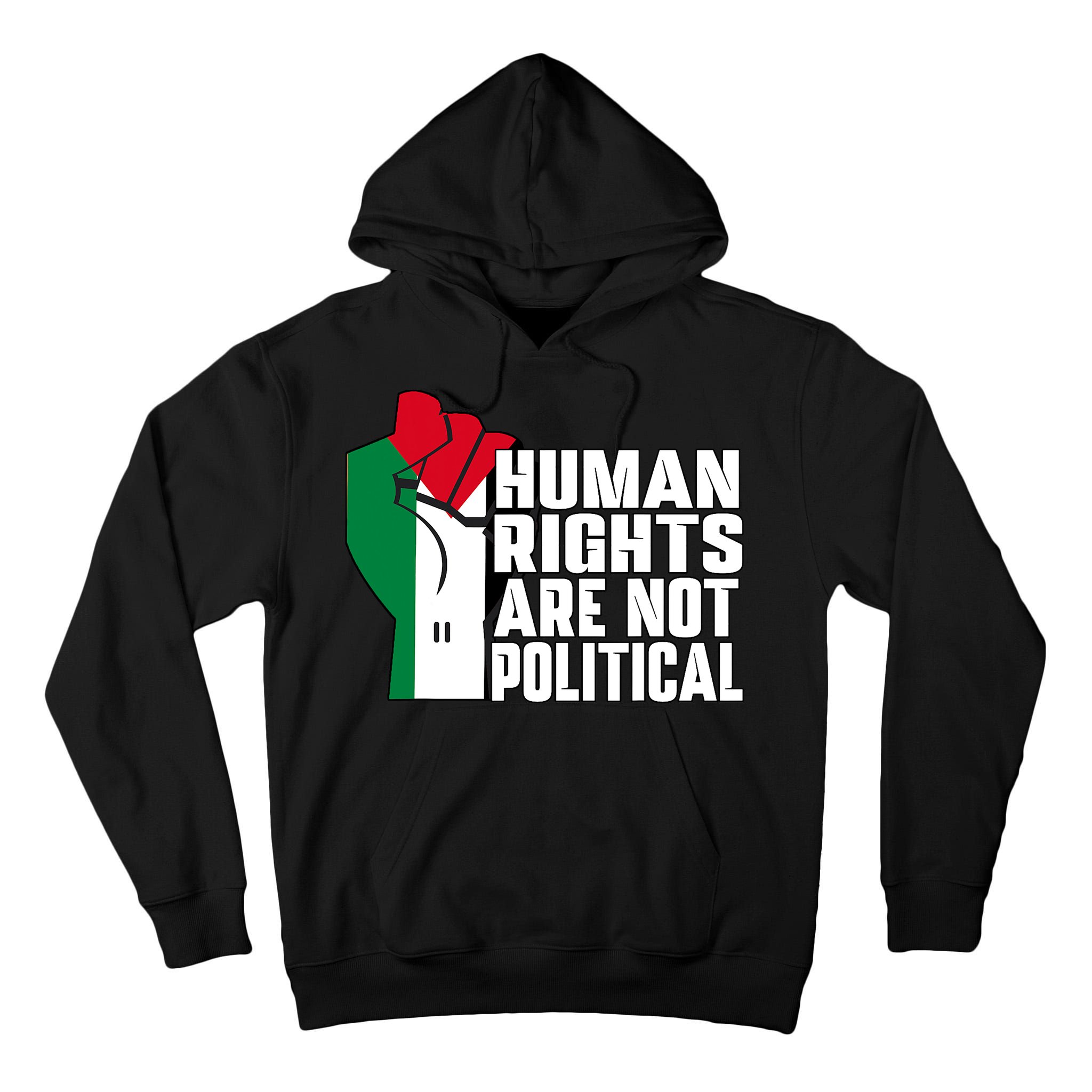 Human Rights Are Not Political Support Palestine And Gaza Tall Hoodie