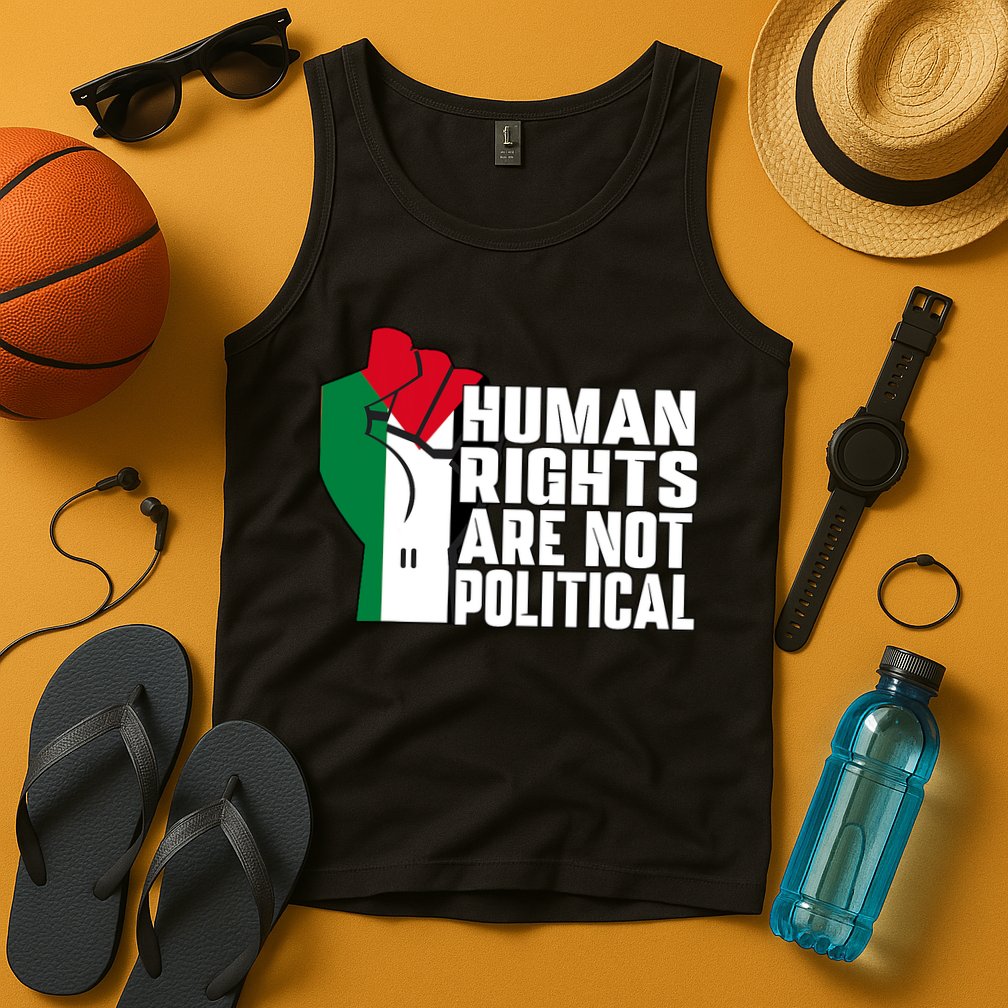Human Rights Are Not Political Support Palestine And Gaza Tank Top