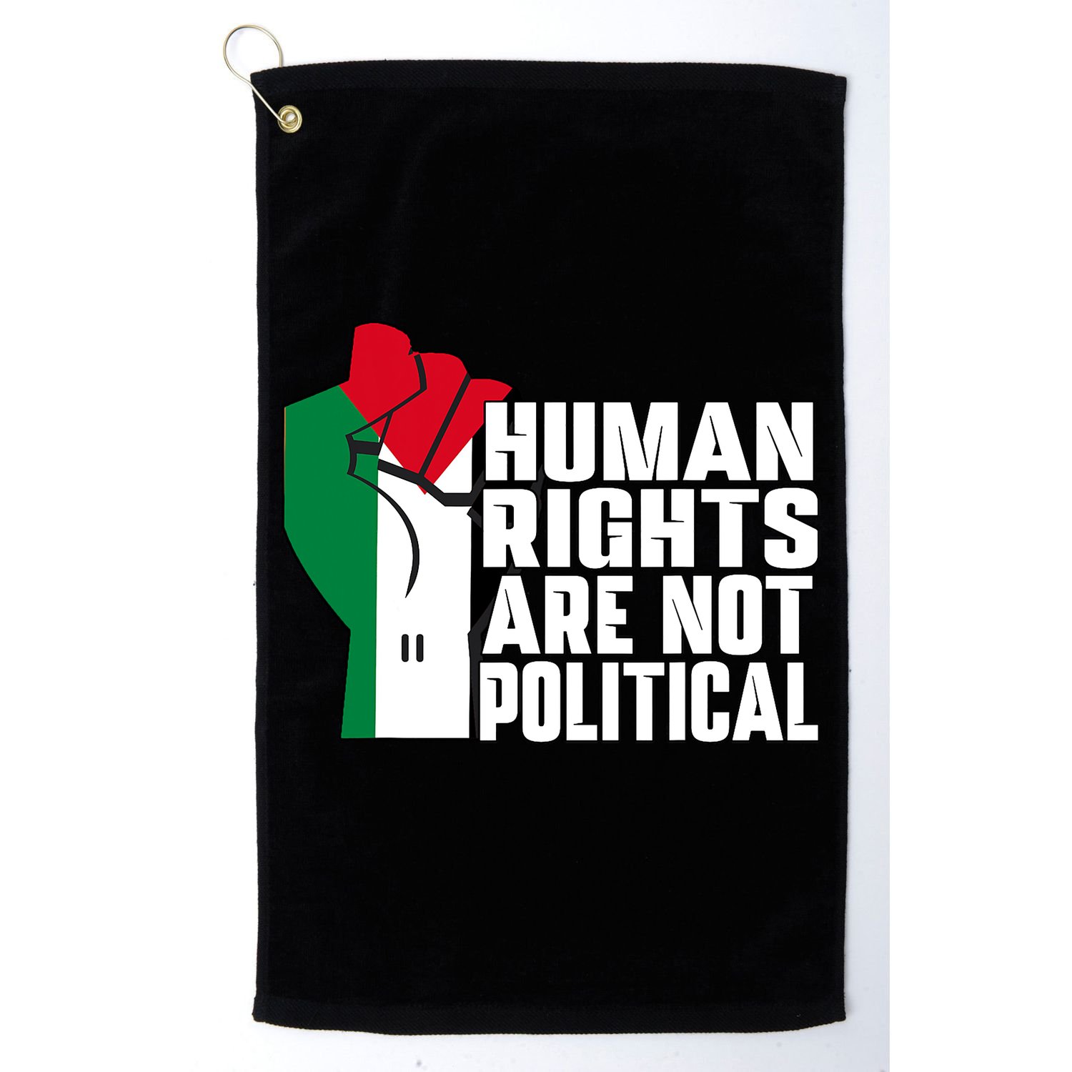 Human Rights Are Not Political Support Palestine And Gaza Golf Towel