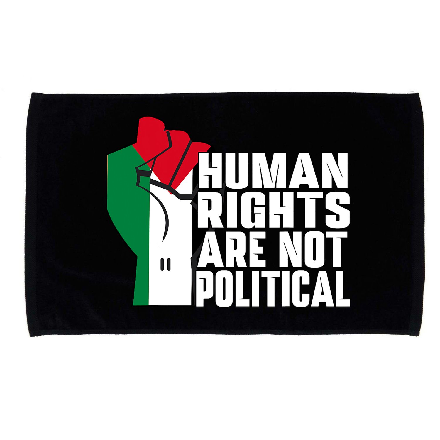 Human Rights Are Not Political Support Palestine And Gaza Microfiber Hand Towel