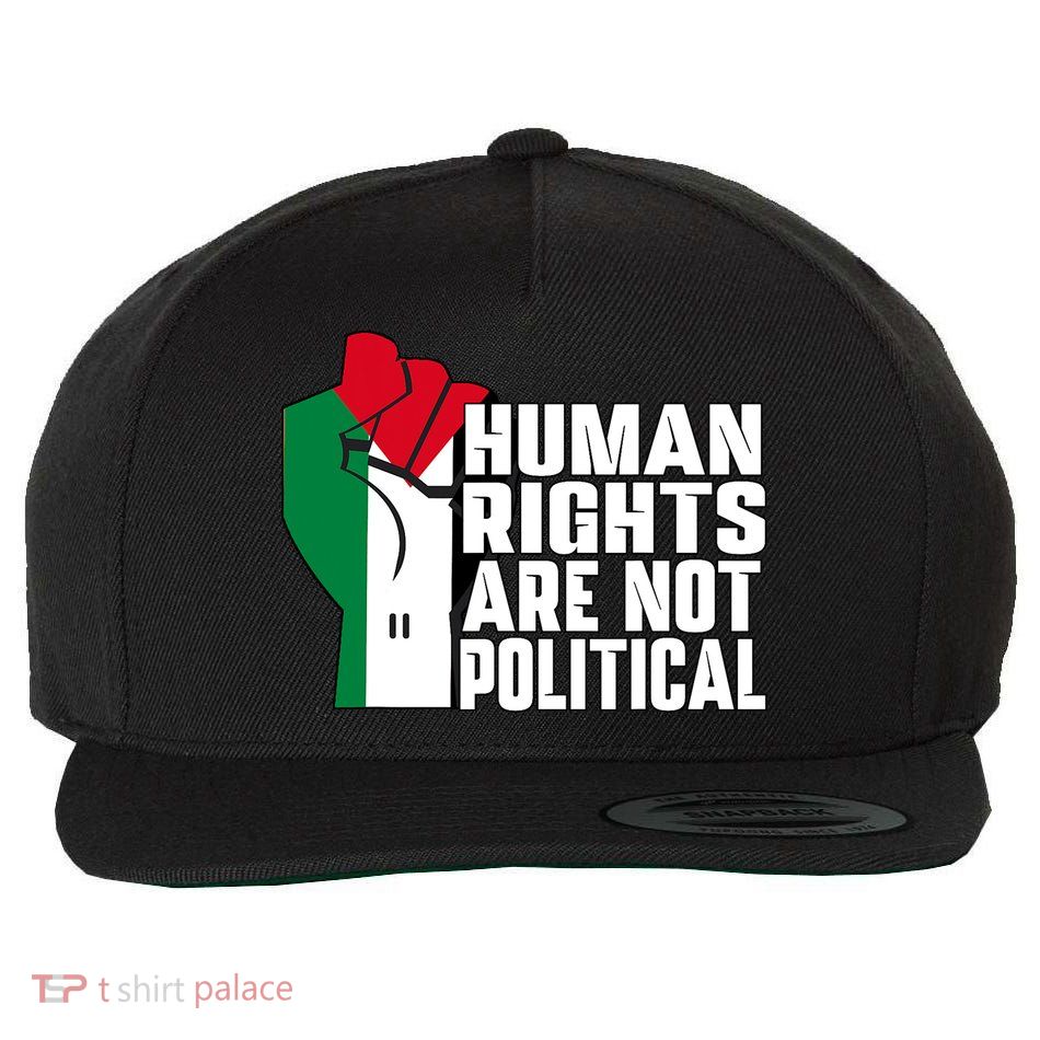 Human Rights Are Not Political Support Palestine And Gaza Wool Snapback Cap
