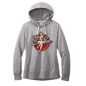 Hot Rod Art Retro Car Rockabilly Old School Women's Fleece Hoodie