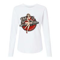 Hot Rod Art Retro Car Rockabilly Old School Womens Cotton Relaxed Long Sleeve T-Shirt