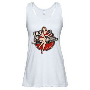 Hot Rod Art Retro Car Rockabilly Old School Ladies Essential Flowy Tank