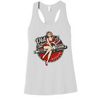 Hot Rod Art Retro Car Rockabilly Old School Women's Racerback Tank