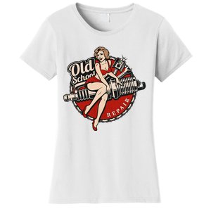 Hot Rod Art Retro Car Rockabilly Old School Women's T-Shirt