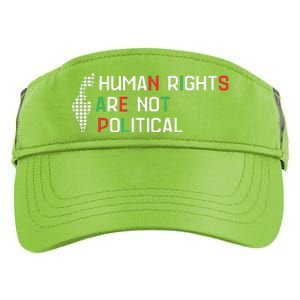 Human Rights Are Not Political Support Palestine Adult Drive Performance Visor