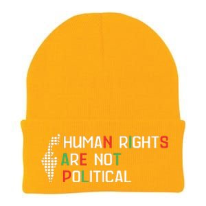 Human Rights Are Not Political Support Palestine Knit Cap Winter Beanie