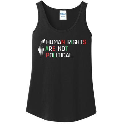 Human Rights Are Not Political Support Palestine Ladies Essential Tank