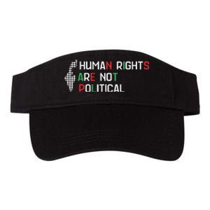 Human Rights Are Not Political Support Palestine Valucap Bio-Washed Visor