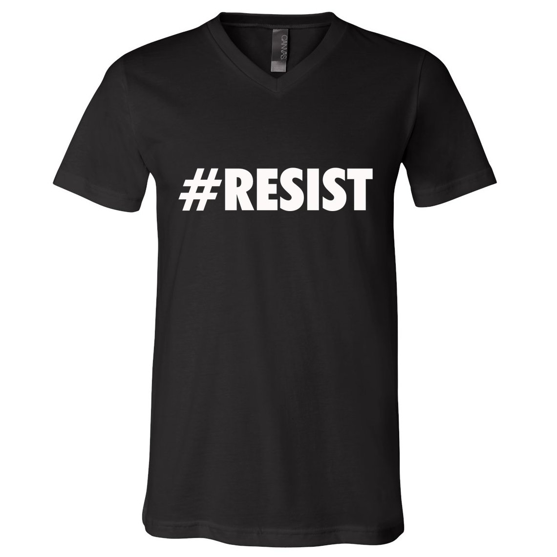 Hashtag Resist Anti Trump V-Neck T-Shirt
