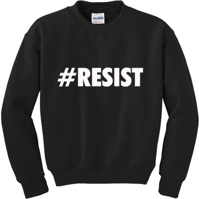 Hashtag Resist Anti Trump Kids Sweatshirt