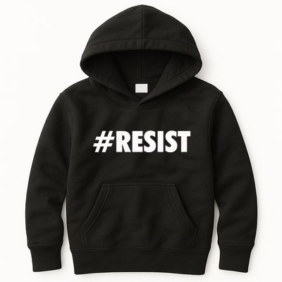 Hashtag Resist Anti Trump Kids Hoodie
