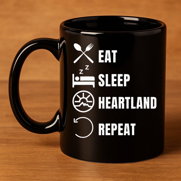 Heartland Ranch Amy And Ty 11oz C Handle Ceramic Mug