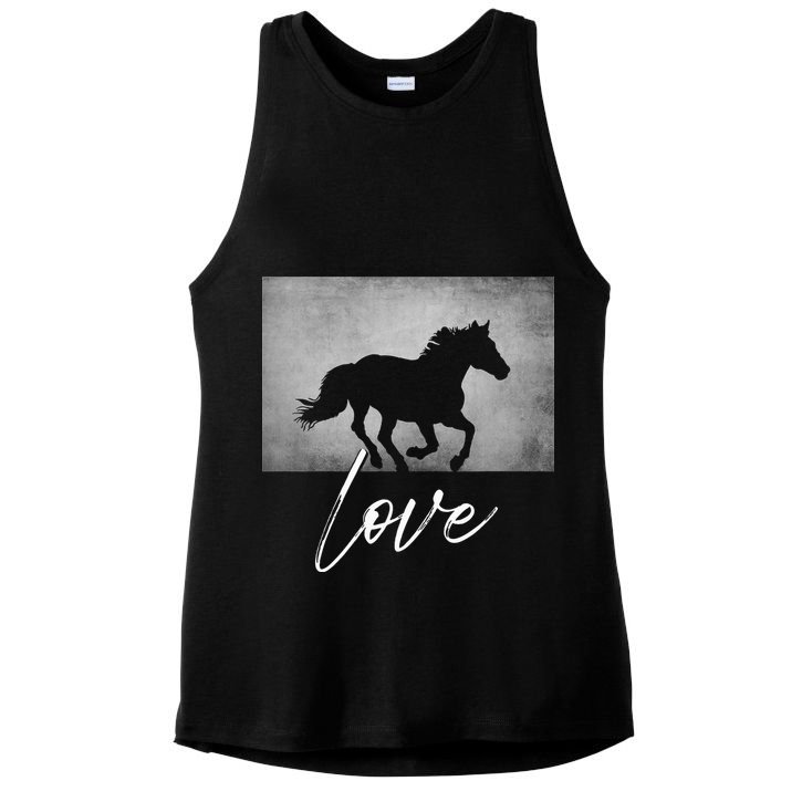 Horse Riding Apparel Horse Ladies PosiCharge Tri-Blend Wicking Tank