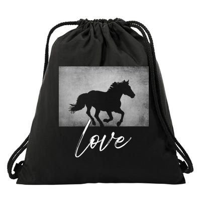 Horse Riding Apparel Horse Drawstring Bag