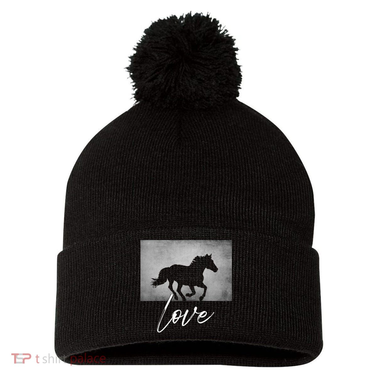 Horse Riding Apparel Horse Pom Pom 12in Knit Beanie