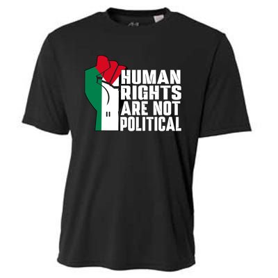 Human Rights Are Not Political Support Palestine And Gaza Cooling Performance Crew T-Shirt