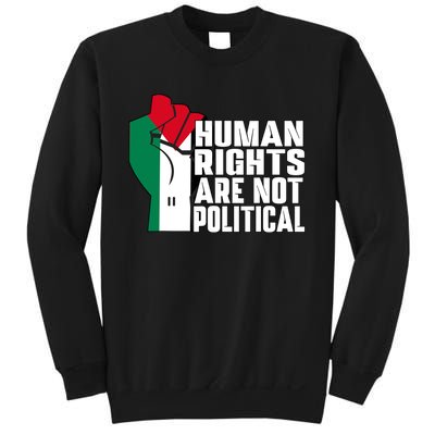 Human Rights Are Not Political Support Palestine And Gaza Sweatshirt