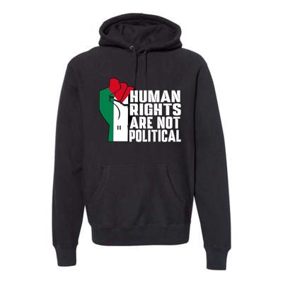 Human Rights Are Not Political Support Palestine And Gaza Premium Hoodie