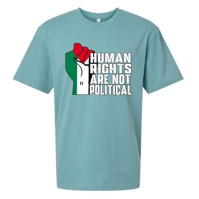 Human Rights Are Not Political Support Palestine And Gaza Sueded Cloud Jersey T-Shirt