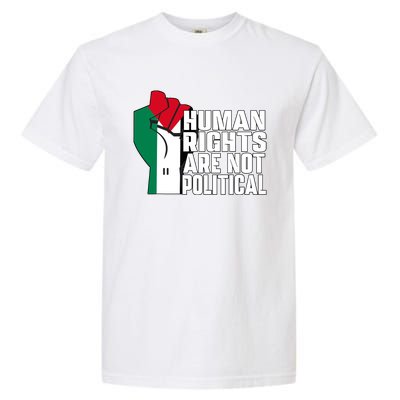 Human Rights Are Not Political Support Palestine And Gaza Garment-Dyed Heavyweight T-Shirt