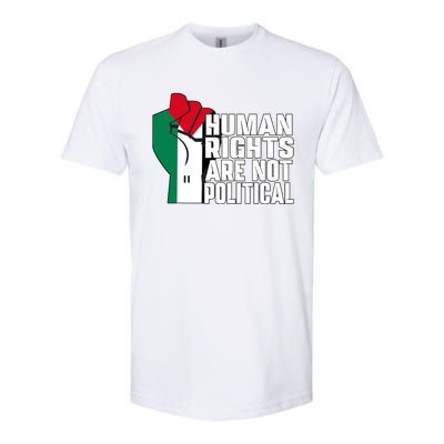 Human Rights Are Not Political Support Palestine And Gaza Softstyle CVC T-Shirt