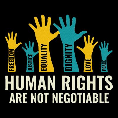 Human Rights Are Non Negotiable Human Rights Day T-Shirt