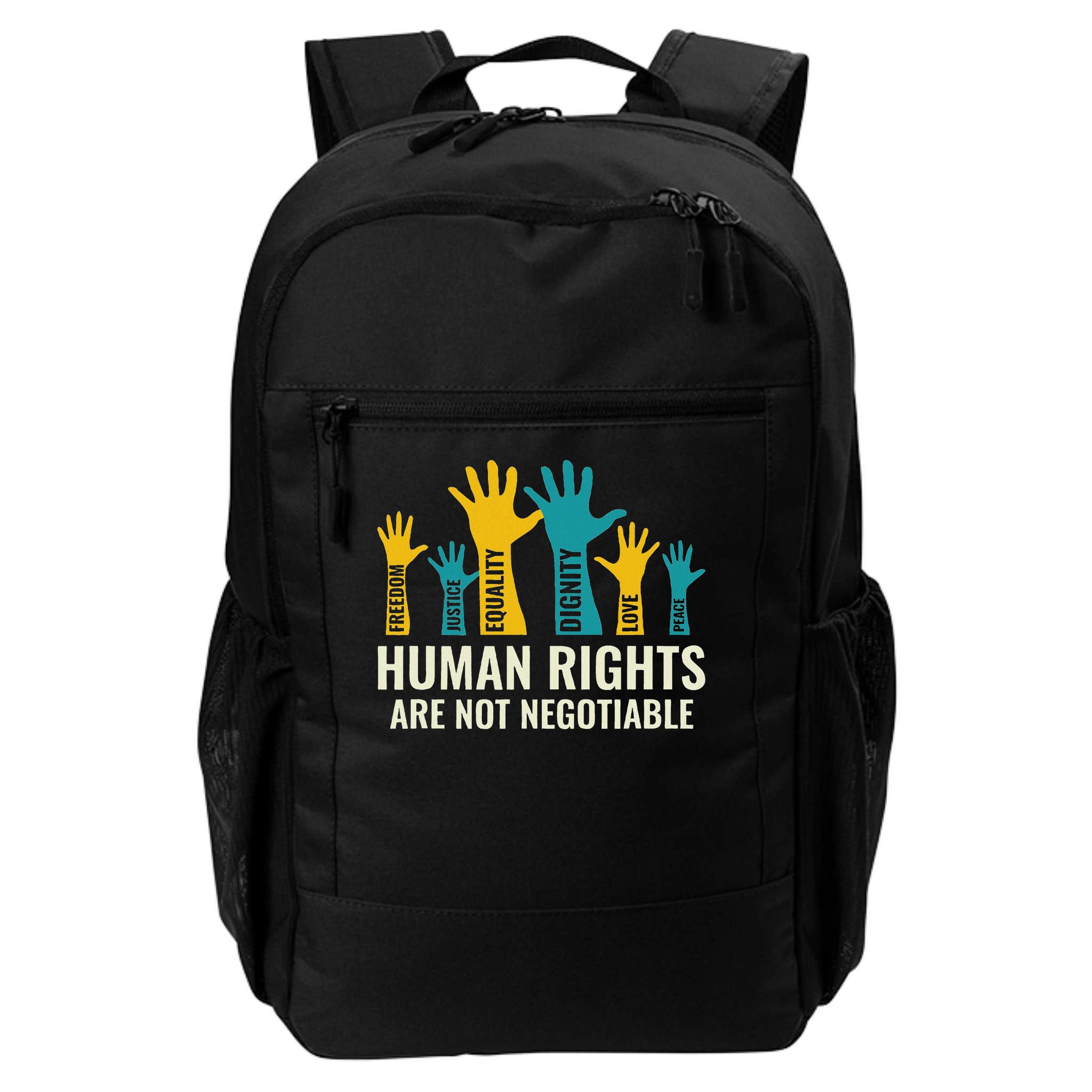 Human Rights Are Non Negotiable Human Rights Day Backpack