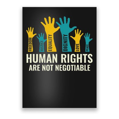 Human Rights Are Non Negotiable Human Rights Day Poster