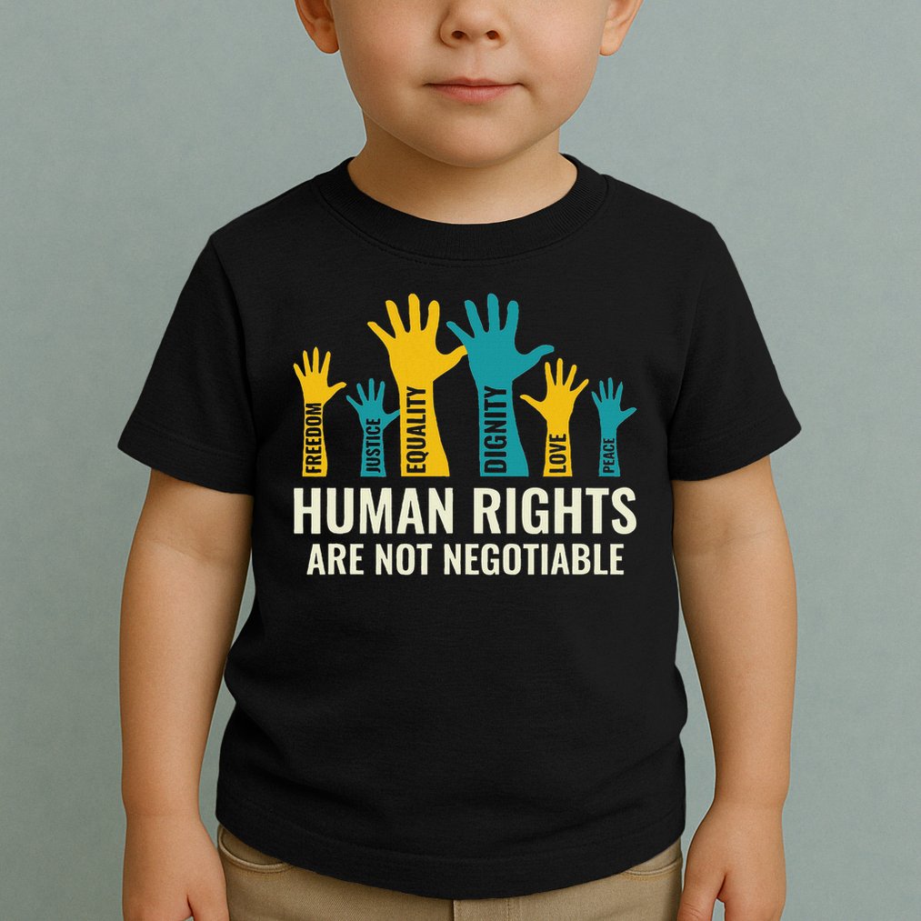 Human Rights Are Non Negotiable Human Rights Day Toddler T-Shirt