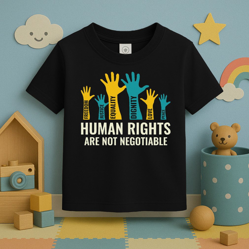 Human Rights Are Non Negotiable Human Rights Day Toddler T-Shirt