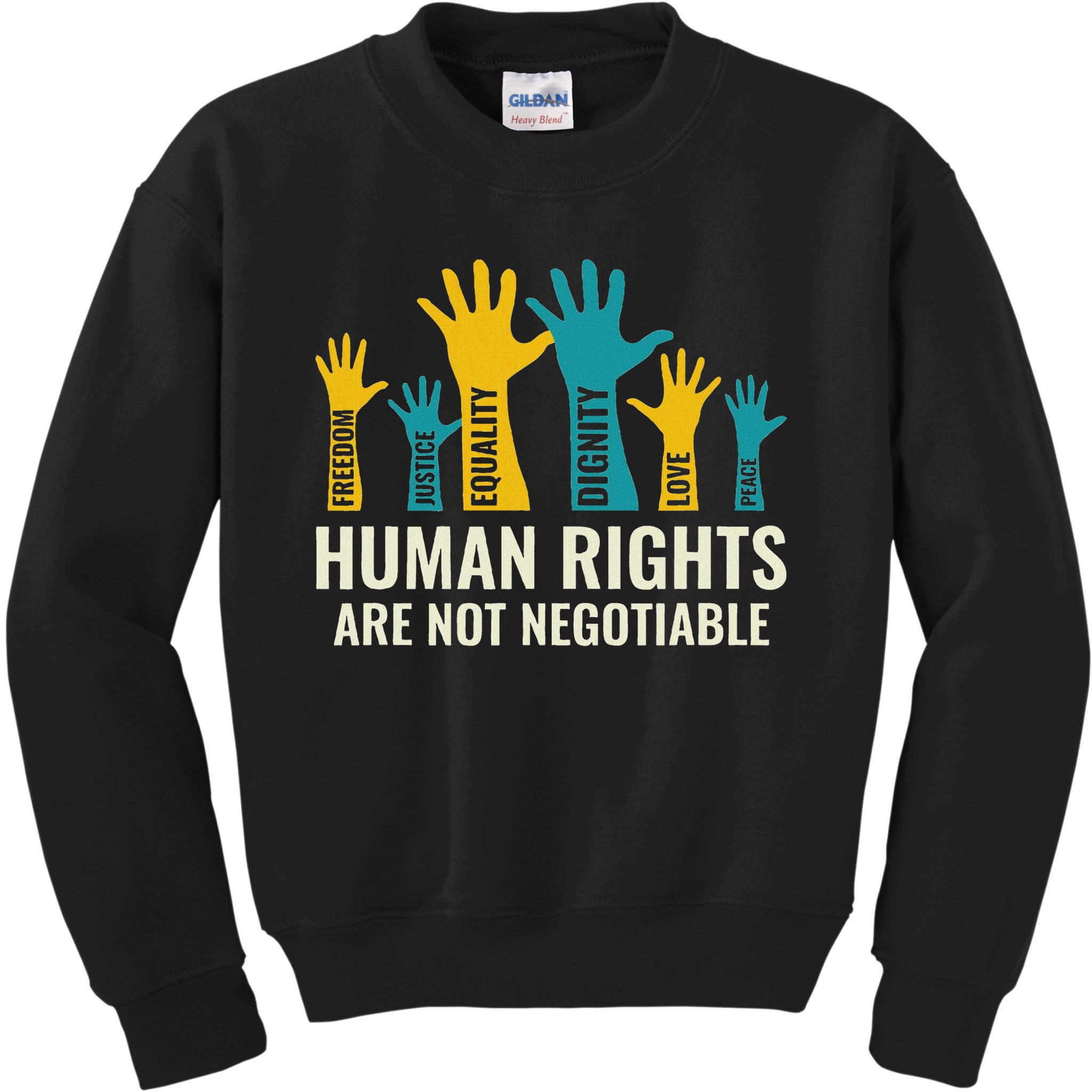 Human Rights Are Non Negotiable Human Rights Day Kids Sweatshirt
