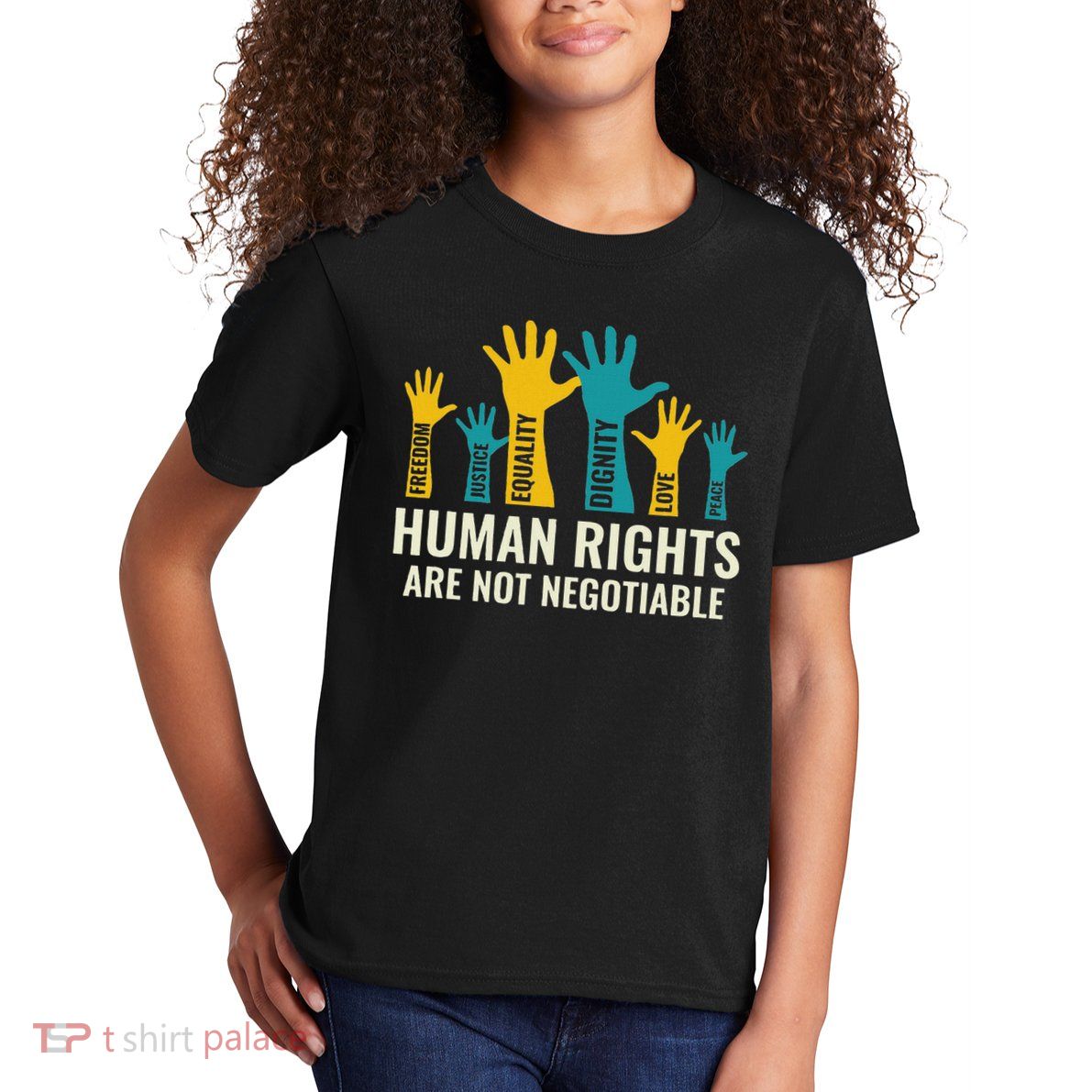 Human Rights Are Non Negotiable Human Rights Day Kids T-Shirt
