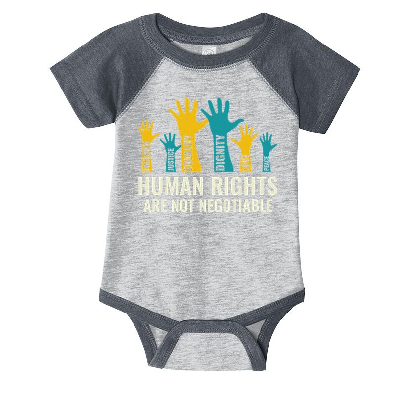 Human Rights Are Non Negotiable Human Rights Day Infant Baby Jersey Bodysuit