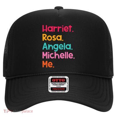 Harriet Rosa Angela Michelle Me High Crown Mesh Back Trucker Hat
