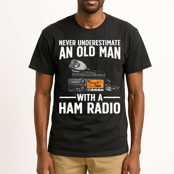 Ham Radio Art For Grandpa Amateur Radio Ham Operator Tall T-Shirt