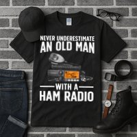 Ham Radio Art For Grandpa Amateur Radio Ham Operator Tall T-Shirt